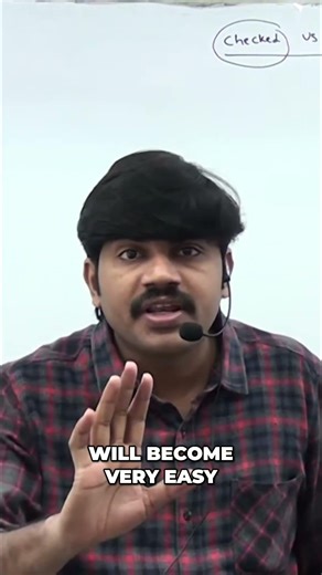 Checked vs Unchecked Exceptions: Java Exception Handling Explained #shorts