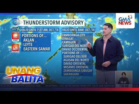 Weather update as of 7:08am (October 14, 2026) | Unang Balita
