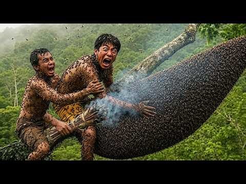 2 Men & 1,000,000 Bees – Harvesting Giant Honey Bees with Ancient Skills