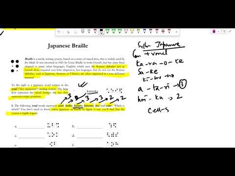 Linguistics Olympiad: Japanese Braille Explained | Logic, Script & Patterns #LinguisticsOlympiad