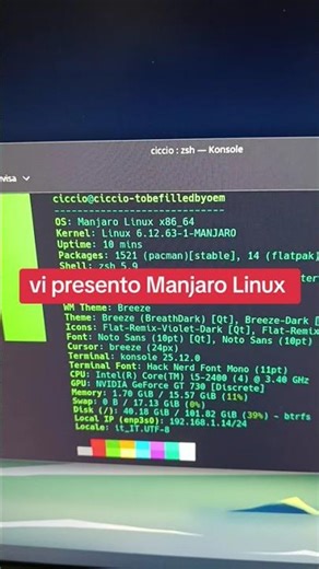 Manjaro Linux #manjaro