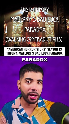 Tv Horror Show “AMERICAN HORROR STORY” Season 13 Fan Theory: Is Mallory bad luck for the coven? Did she cause a paradoxical rift in the timeline and that’s why the characters from American Horror story are acting like caricatures of themselves? Is unlucky 13 all about Mallory? What do you think? New episodes of American Horror story season 13 are out weekly! #Americanhorrorstory #theories #AHS13 #AHS #TikTokScaryHorrorContest
