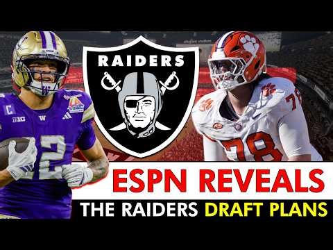 🚨LEAKED: Raiders 2026 NFL Draft Plans Revealed By ESPN | Las Vegas Raiders Rumors