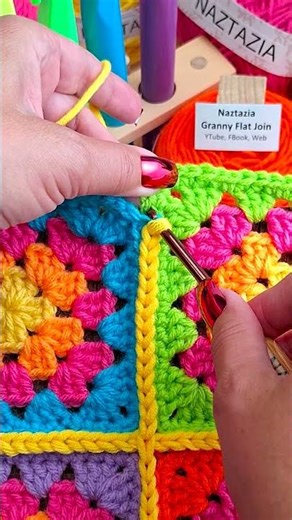 Granny Square Flat Join #shorts