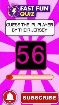 🏏 Guess The IPL Players By Their Jersey – Part 6 #viral #ipl #quiz #challenge #cricket