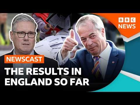 Reform gains and Labour losses – the election results so far | BBC Newscast