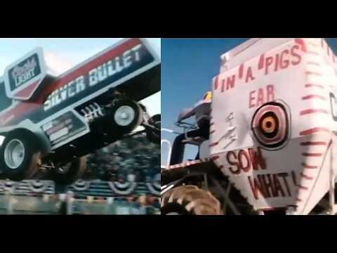 1980's Farm Combine Demolition Derby