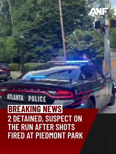 2 suspects detained, 1 on the run after gunfire at Piedmont park