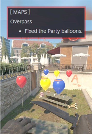 Today's Counter-Strike Update: Fixed Party Balloons