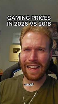 GAMING PRICES IN 2026 VS 2018 #shorts