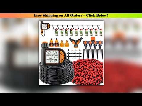 MUCIAKIE 20M Smart Garden Timer Irrigation Set IPX5 Waterproof LCD Automatic Watering Controller