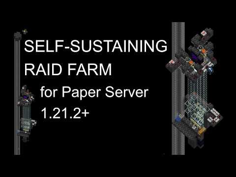 Self-Sustaining Raid Farm for Paper Server (Java 1.21.2+)