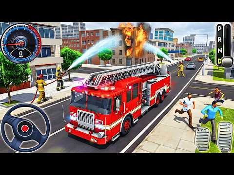 Real Fire Truck Driving Simulator 2026 - New Fire Fighting Fireman's Daily Job - Android Gameplay