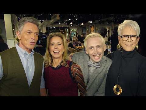 'Newlyweds' Couple Tim Daly and Téa Leoni on TV Return With 'Tornado' Jamie Lee Curtis | ET on Set
