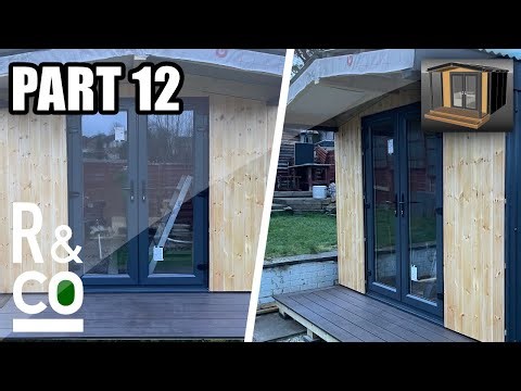 DIY Garden Room Build (Part 12) V Groove T&G Cladding and Fixing the deck