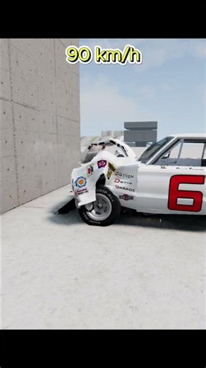 Dodge Charger Crash Test-BeamNG.drive #beamngdrive #beamngcrashes #beamng #youtubeshorts #crashtest