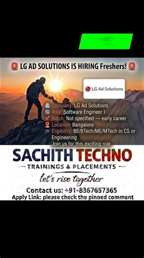 LG Ad Solutions is Hiring Freshers Software Engineer