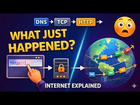 How Internet Works Step By Step | DNS TCP HTTP explained |Http Https Explained | How Web Works,