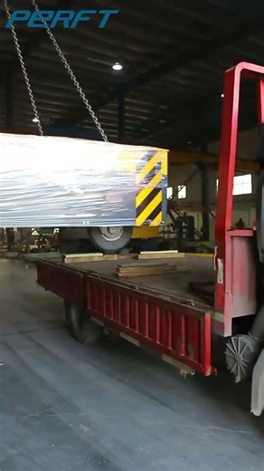 15-Ton Custom Battery-Powered Trackless Flat Cart Loading & Shipping Video