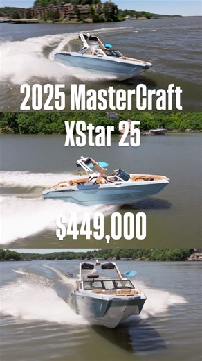 Big Thunder Marine on Instagram: "2025 MasterCraft XStar 25 🔥 SuperCharged • Low Hours • Loaded With Premium Options $449,000 | Only 31 hours | 633HP Ilmor SuperCharged This flagship XStar 25 delivers next-level surf performance, luxury comfort, and insane power — built for serious riders who want the best on the water. Specs: 25’7” • Seats 18 • 3,975 lbs ballast • 86 gal fuel Features: Fast-Fill Ballast • Dual Screens • Premium Stereo • Power Tower • CoolFeel Interior • 4 Cameras • Clamping Ra