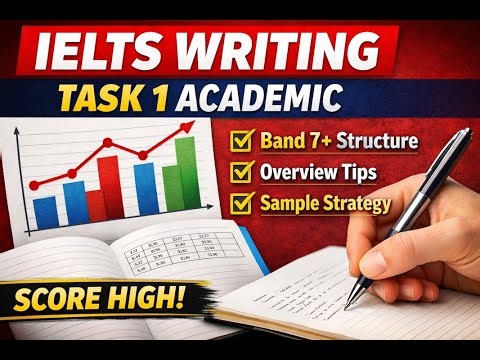 IELTS Writing Task 1 Academic | Band 7+ Structure, Tips & Sample Strategy