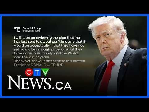 U.S. President Trump reviewing new peace plan from Iran