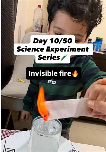 Invisible Fire Science Experiment for Kids