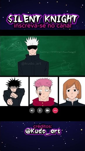 Gojo teaching an online class... 🤓 #jujutsukaisen #jjk #shorts