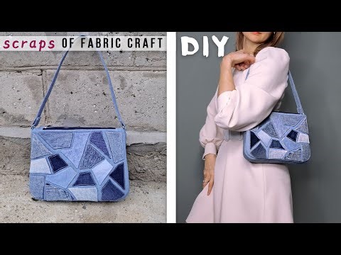 DIY Waste Fabric Sewing Multi-Pocket Bag 😍 Cloth Scraps using Idea
