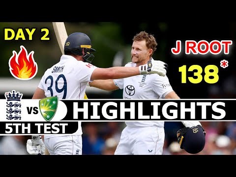England Vs Australia Highlights 5th Test Match Ashes Series Day 2 | Eng Vs Aus Highlights