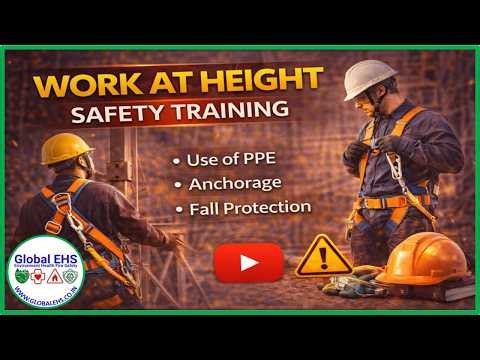 Work At Height Safety Training | Fall Protection, Harness, Ladders & Rescue | Global EHS