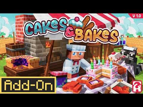 CAKES & BAKES ADDON NEW BEST COOKING Addon for Minecraft Bedrock Edition