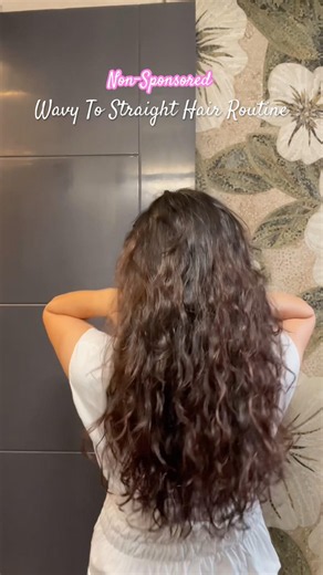 Wavy to Straight Hair Routine l Dream Simple