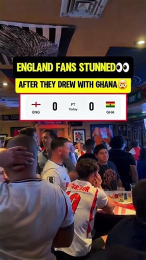 England fans reaction to Ghana draw👀