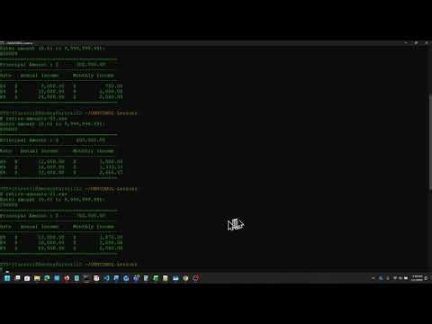 GNU COBOL Retirement Amounts