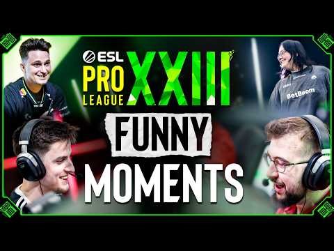 FUNNIEST MOMENTS of ESL Pro League Season 23 | CS2