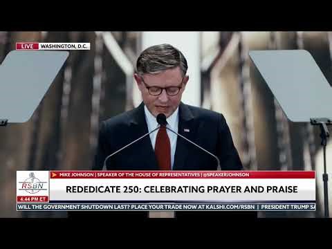 FULL SPEECH: Speaker Johnson Leads Prayer and SpeaksLiving the Christian Faith in Public - 05/17/26