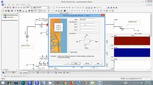 05. PSCAD tutorial ｜ Building new component in PSCAD, Capacitive compensation