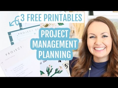 3 Free Printables! Project Management and Work Planner Part 2 💼 | Flip Through and Setup