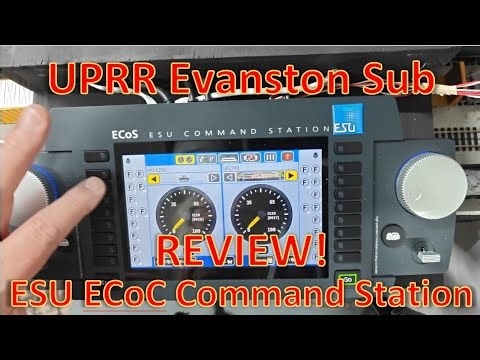 REVIEW! ECoS ESU Command Station on the UPRR Evanston Sub Large HO Scale Model Railroad Layout