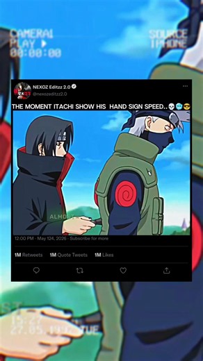 THE MOMENT ITACHI SHOW HIS HAND SIGN SPEED...💀🥶😎||#naruto