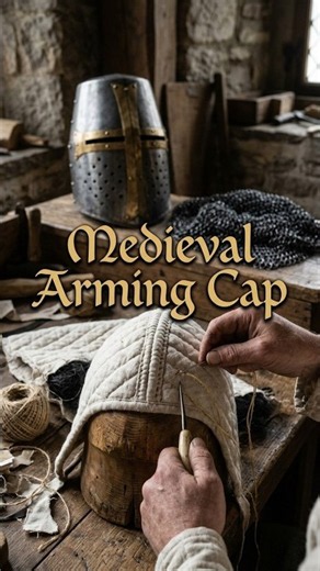 Crafting a Knight's Padded Arming Cap (1250 AD)