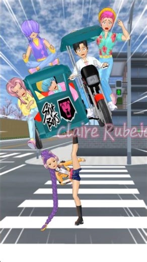 Bad Rumi Does Military Dance Trend SAKURA SquidGame #sakuraschoolsimulator #shorts #sakura #ytshorts