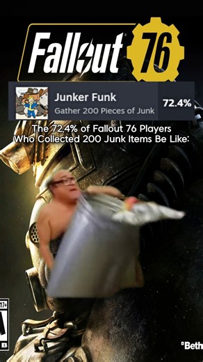 Fallout 76 Players With 200 Junk Items Be Like