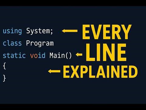 Your First C# Program – Every Line EXPLAINED (Beginners Must Watch)