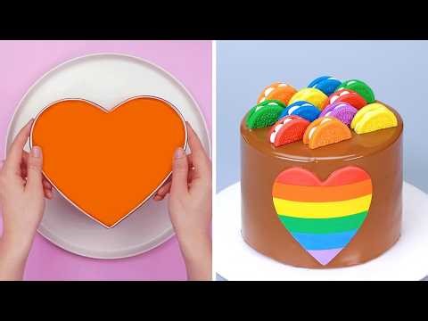 My Favorite Heart Cake Decorating Ideas | Creative Cake Decorating Tutorial | So Yummy Cake Recipe
