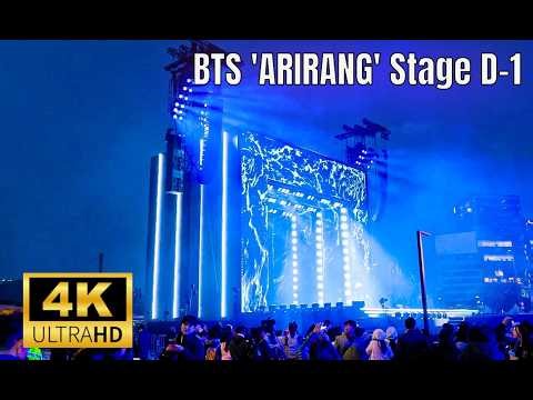 [4K] BTS ARIRANG Stage Setup D-1: The Calm Before the Storm 🏟️ | Gyeongbokgung&Quiet Seochon Walk 🌙