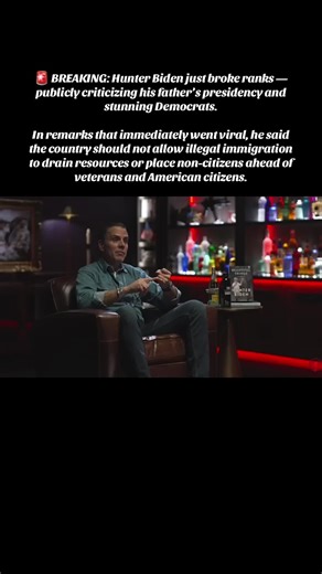 🚨 BREAKING: Hunter Biden just broke ranks — publicly criticizing his father’s presidency and stunning Democrats. In remarks that immediately went viral, he said the country should not allow illegal immigration to drain resources or place non-citizens ahead of veterans and American citizens. The comments mark a sharp departure from party messaging — and have already ignited backlash and debate across the political spectrum. #news #america #illegalimmigrants #hunterbiden #democrats