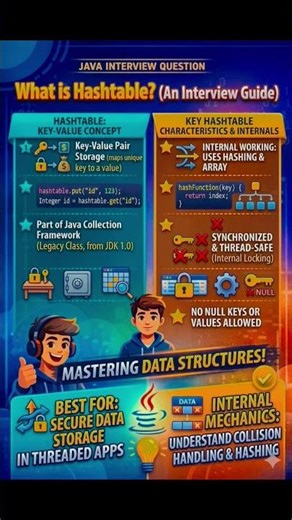 HASH TABLE IN JAVA || JAVA INTERVIEW QUESTIONS