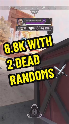 6.8k Damage with 2 dead randoms!!! ⚔️ #alphasational #apexlegends #singlemozam #madmaggie #newrecord